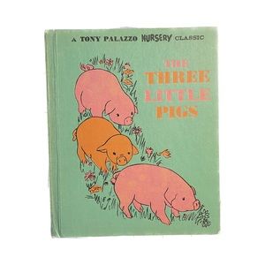 Vintage Hardcover Children’s Book; The Three Little Pigs